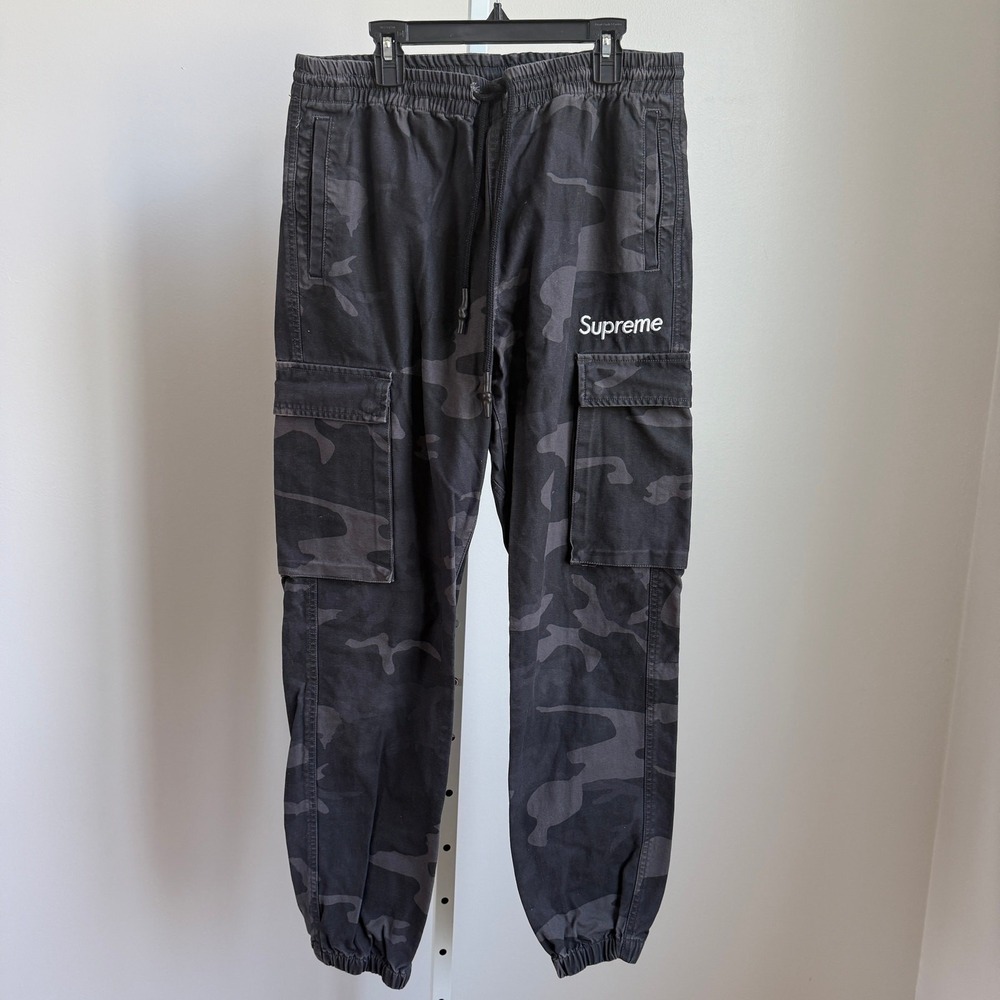 Supreme x The North Face Large Black Camo Cargo Jogger Pants Streetwear Gorpcore